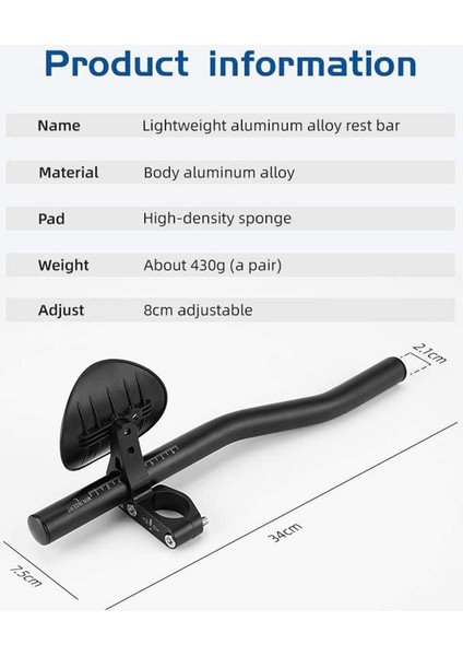 Dağ Bisikleti Veya Yol Bisikleti Için Ayarlanabilir Bisiklet Desteği Gidonu (Yurt Dışından) indirimleri
