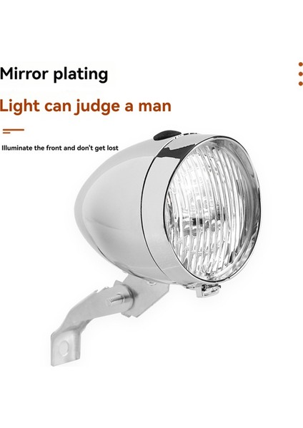 Bisiklet Farları Dağ Bisikleti Retro Farlar 3led Sürüş Farları Ön Farlar Gece Sürüş Ekipmanları Siyah (Yurt Dışından) fırsatları