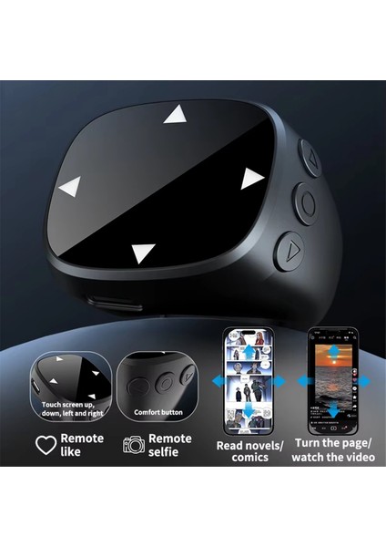 Akıllı Parmak Ucu Halkalı Uzaktan Kumanda Kablosuz Bluetooth B (Yurt Dışından) fiyatları
