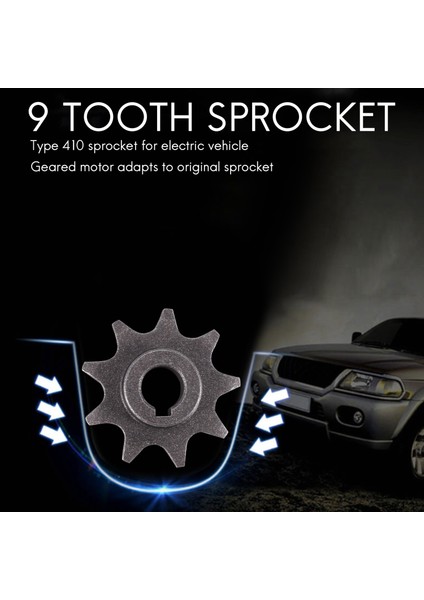 Elektrikli Bisiklet Motoru MY1016Z Unitemotor MY1018 Için 9 Dişli Dişli 410 Için 9t Dişli Elektrikli Scooter Motor Dişlisi (Yurt Dışından) modelleri