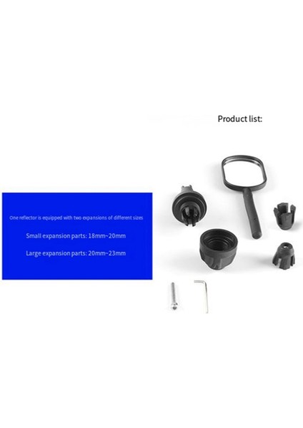 Bisiklet Dikiz Aynası Dışbükey Görüş Alanı 360 Derece Dönebilen Güvenlik Dağ Bisikleti Sürüş Dikiz Aynası (Yurt Dışından) fırsatları