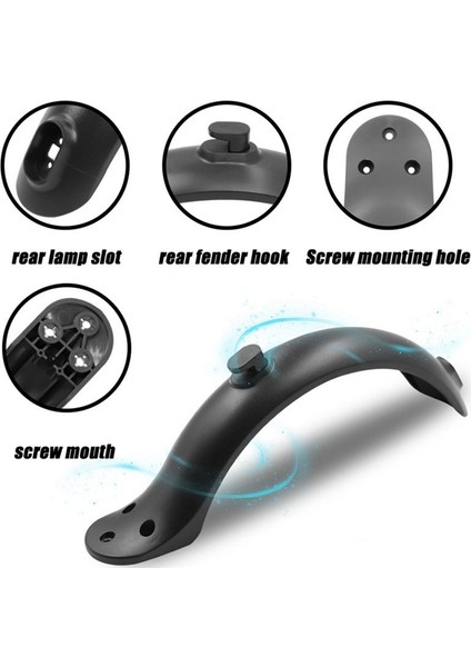 Xiaomi M365 Için Arka Lambalı Çamurluk Yedek Parça Onarımı (Yurt Dışından) fırsatları