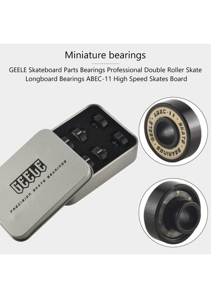 Geele Kaykay Parçaları Çift Tekerlekli Kaykay Longboard Rulmanları Abec-11 (Yurt Dışından) fırsatları