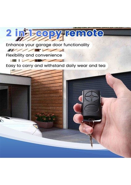 433MHZ 4-Anahtarlı Garaj El Tipi Verici Kapı Açacağı Uyumlu Kablosuz Evrensel Garaj Kapısı Uzaktan Kumanda Vericisi (Yurt Dışından) indirimleri