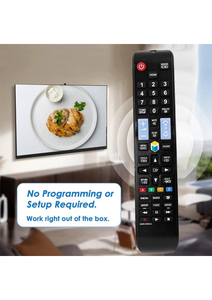 AA59-00581A Samsung LED LCD Tv Için Uzaktan Kumandayı Değiştirin UN32EH4500 UN46ES6100F UN32EH5300 UN40EH5300F UN40ES6100F UN46EH5300F (Yurt Dışından) modelleri