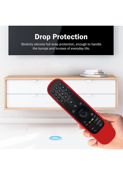 Lg Akıllı Tv Için Silikon Uzaktan Kumanda Kılıfı AN-MR21 MR22 Darbeye Dayanıklı Aydınlatmalı Kılıf, Siyah (Yurt Dışından) fiyatları