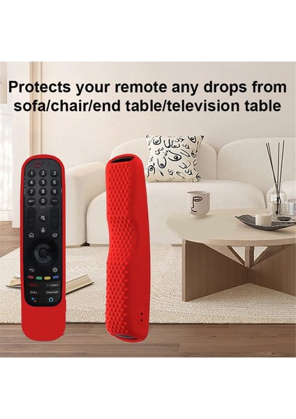 Lg Akıllı Tv Için Silikon Uzaktan Kumanda Kılıfı AN-MR21 MR22 Darbeye Dayanıklı Aydınlatmalı Kılıf, Siyah (Yurt Dışından) modelleri