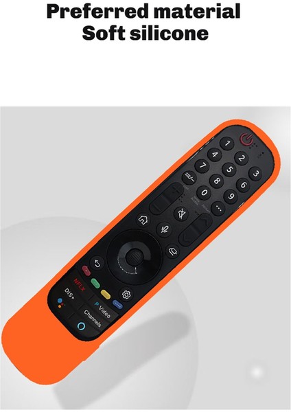 Lg Akıllı Tv Için Silikon Uzaktan Kumanda Kılıfı AN-MR21 MR22 Darbeye Dayanıklı Aydınlatmalı Kılıf, Siyah (Yurt Dışından) indirimleri
