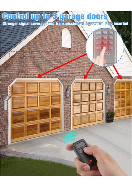 2 Adet 890MAX Garaj Kapısı Uzaktan Kumandası, 877MAX Garaj Kapısı Açma Tuş Takımı, Garaj Kapısı Açma Aleti Içincraftsman (Yurt Dışından) fırsatları