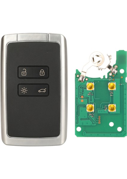 4 Düğmeli Renault Akıllı Uzaktan Kumandalı Araba Anahtarı 434MHZ-4A Çip Gümüş Arka Düz Için Uygundur (Yurt Dışından) fiyatları