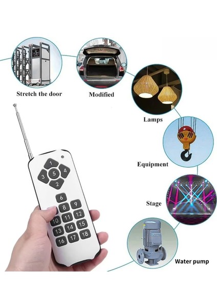 433MHZ 18 Ch Düğmeli EV1527 Uzaktan Kumanda Anahtarı Rf Verici Kablosuz Kontrol Cihazı Akıllı Ev Garaj Kapısı Açacağı Için (Yurt Dışından) fırsatları
