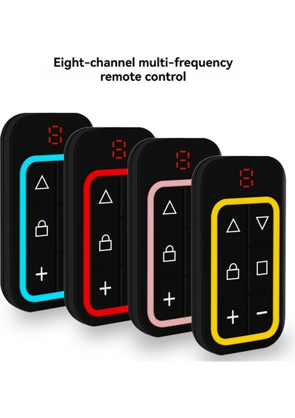 8 Kanal Çok Frekanslı Garaj Kapısı Uzaktan Kumandası 270-868MHZ Rf Kopyalama Uzaktan Kumandası Frekansı Otomatik Olarak Tanımlar Kırmızı (Yurt Dışından) fırsatları