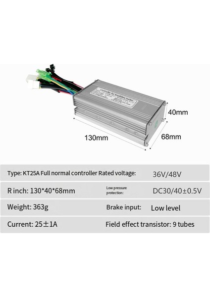 E-Bisiklet 36V/48V 9 Tüp KT-25A 25A Elektrikli Bisiklet Kare Dalga Kontrol Cihazı (Yurt Dışından) indirimleri