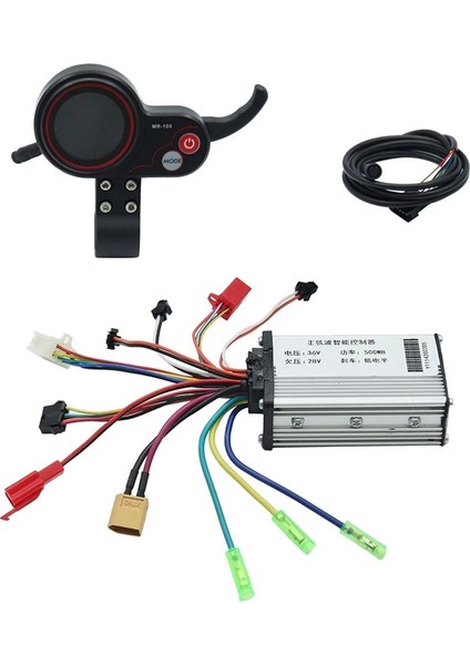 Kugoo M4 Için 36V 500W Kontrol Cihazı + MR-100 LCD Ekranlı Gösterge Paneli Ölçeri (Yurt Dışından)
