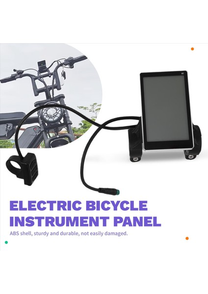 Fatbike Aksesuarları Ekran Sürümü Su Geçirmez Ekran LCD Hız Ölçer (Yurt Dışından) fırsatları