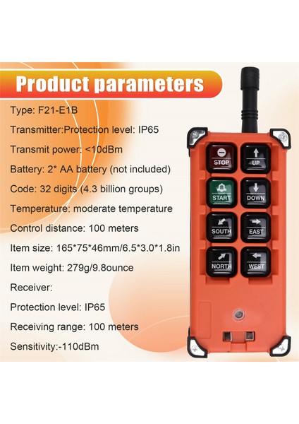F21-E1B Ac 380V Kablosuz Endüstriyel Uzaktan Kumanda Anahtarı Vinç Uzaktan Kumandası ve Vinç Kontrolü Için Alıcıdır (Yurt Dışından) indirimleri