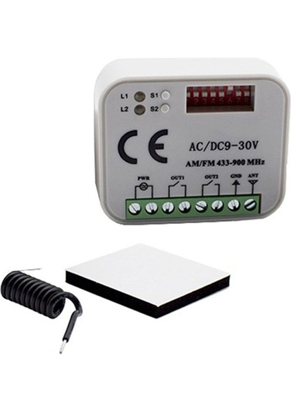 Garaj Kapısı Uzaktan Kumanda Alıcısı 2 Kanal Kontrol Anahtarı Beyaz (Yurt Dışından) indirimleri