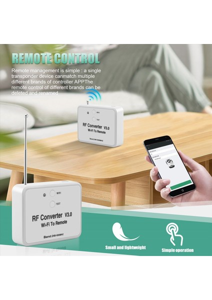 Akıllı Ev Için Uzaktan Kumanda 240-930 Mhz Yerine Wifi'dan Rf Dönüştürücü (Yurt Dışından) indirimleri