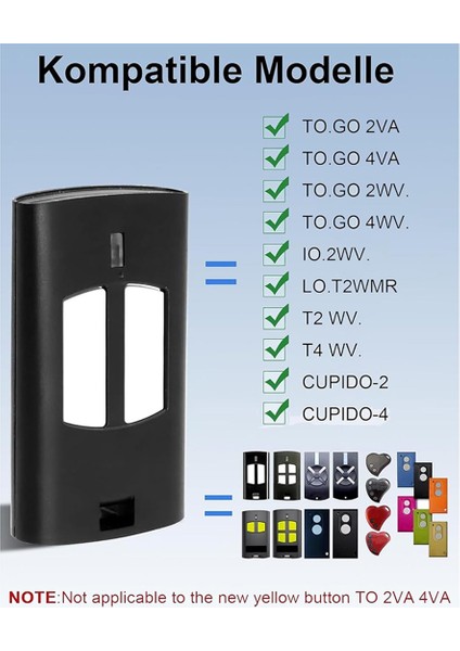 Beninca Için 433MHZ Garaj Kapısı Açma Uzaktan Kumandası To.go 2VA/4VA, To.go 2WV/4WV, IO.2WV LO.T2WMR, T2 Wv, T4 Wv (Yurt Dışından) fırsatları