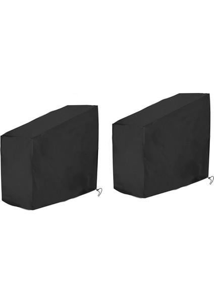 2'li Paket Siyah Egzersiz Bisikleti Kılıfı, Dik Kapalı Alan Bisikleti Koruyucu Kılıfı, Toz Geçirmez/su Geçirmez Spinning Bisiklet Kılıfı (Yurt Dışından)