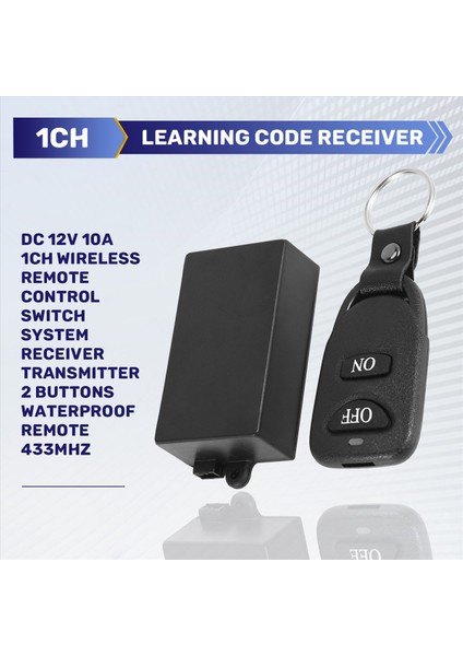 Dc 12V 10A 1 Kanal Kablosuz Uzaktan Kumanda Alıcı Verici 433MHZ (Yurt Dışından) fırsatları