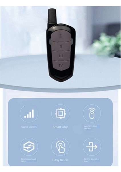 433MHZ Garaj Kapısı Uzaktan Kumandası Kablosuz Mini 4 Tuşlu Kopyalama Klon Uzaktan Kumanda Arabalar, Garaj Kapıları Için 10 Adet (Yurt Dışından) modelleri