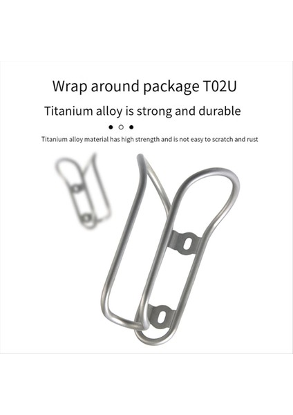 Vidalı Titanyum Alaşımlı Bisiklet Su Isıtıcısı Rafı Bisiklet Aksesuarları Stil A (Yurt Dışından)