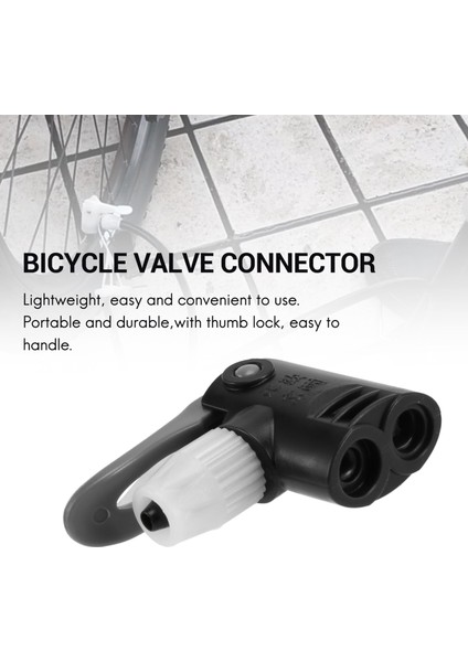 Bisiklet Çift Kafa Pompası Nozul Vana Bağlantısı Hortum Adaptörü Pompalama Parçaları (Yurt Dışından) modelleri