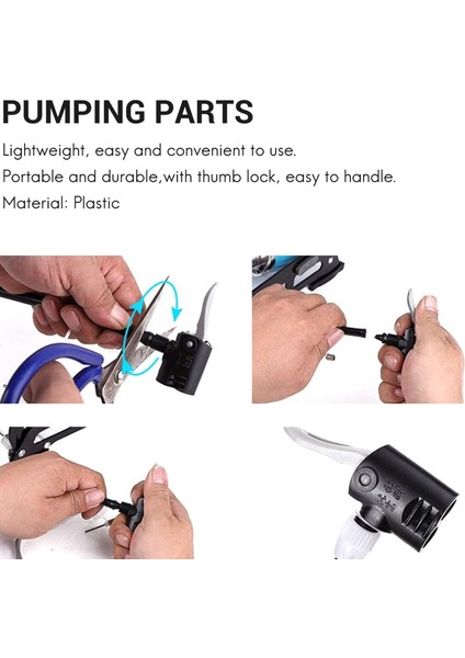 Bisiklet Çift Kafa Pompası Nozul Vana Bağlantısı Hortum Adaptörü Pompalama Parçaları (Yurt Dışından) indirimleri