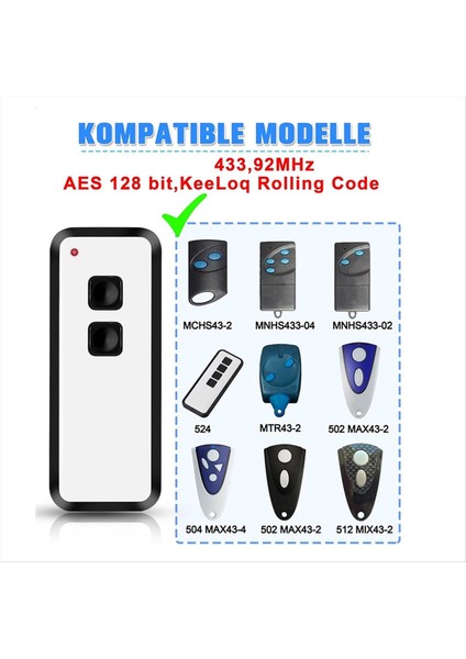 Novoferm Novotron 502 MAX43-2 Için Garaj Kapısı Uzaktan Kumandası (Yurt Dışından) fırsatları