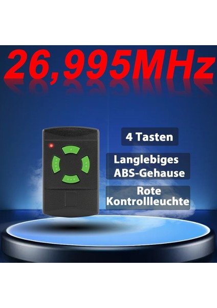 Garaj Kapısı Uzaktan Kumandası Sabit Kodlu Kopyalanabilir Hormann 26.995 Mhz (Yurt Dışından) fiyatları