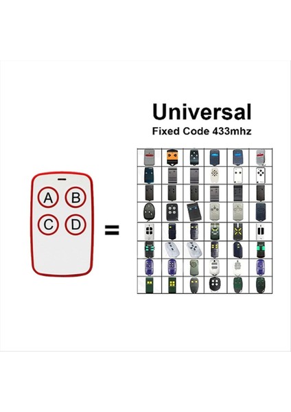433MHZ Otomatik Kopyalama Uzaktan Kumandalı Elektrikli Garaj Kapısı Açacağı (Yurt Dışından) fiyatları