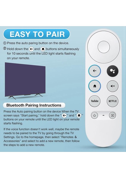 Google Hd Uzaktan Kumanda Için Bluetooth Sesli Uzaktan Kumanda (Yurt Dışından) indirimleri