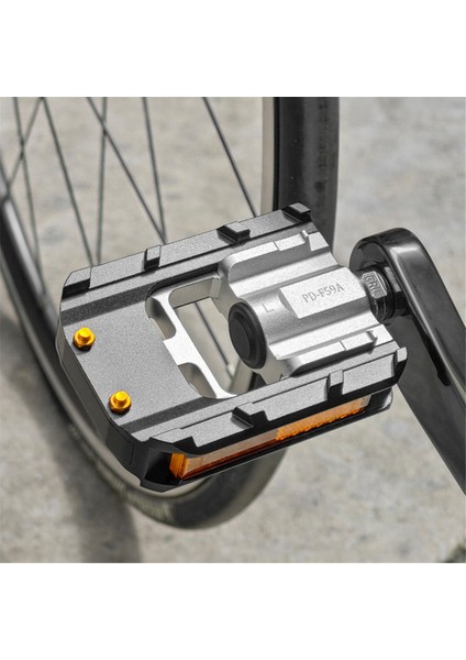 Alüminyum Alaşımlı Katlanır Bisiklet Pedalları Rulmanlı Dağ Bisikleti Pedalları Kaymaz Bisiklet Aksesuarları (Yurt Dışından) fırsatları