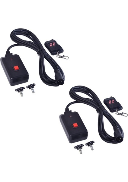 2 Adet 90-240VAC 2'si 1 Arada Uzaktan Kumanda 3 Pin Xlr Duman Makinesi Partisi Için (Yurt Dışından)