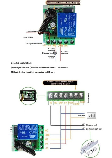 433MHZ Kablosuz Uzaktan Kumanda Anahtarı Rf Röle 12V Anahtarı (Yurt Dışından) fırsatları