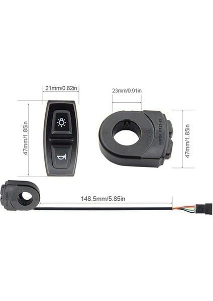 2'si 1 Arada DK21-1S Anahtar Dağ Bisikleti Scooter Korna Far Anahtarı (Yurt Dışından) fiyatları