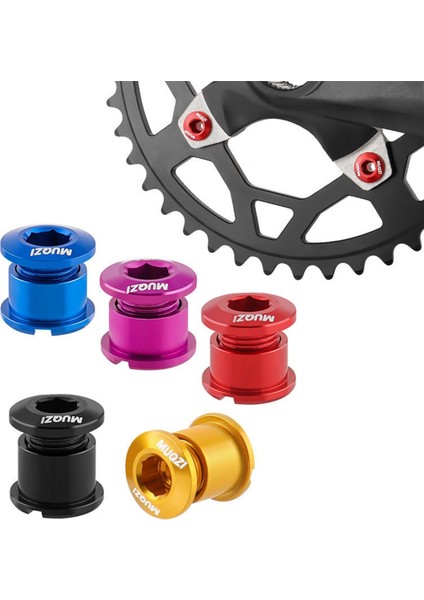 Muqzı 5 Adet Zincir Dişlisi Cıvata Seti 8,5 mm Çift Zincir Dişlisi Vidaları Mor (Yurt Dışından) indirimleri