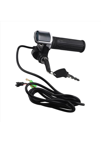 Elektrikli 48V Gaz Kolu LCD Ekran Kilit Anahtarı Için Bisiklet Twist Gaz Kelebeği (Yurt Dışından) modelleri