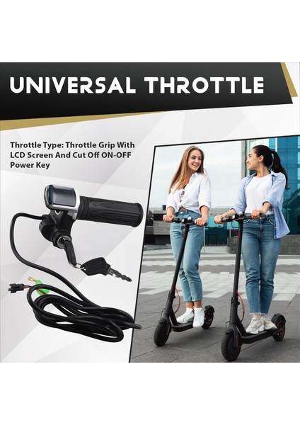 Elektrikli 48V Gaz Kolu LCD Ekran Kilit Anahtarı Için Bisiklet Twist Gaz Kelebeği (Yurt Dışından) indirimleri