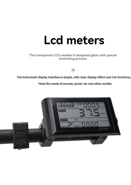 24V-60V SW900 6pin Ekran Su Geçirmez Konnektör Modifikasyon Parçası Elektrikli Bisiklet LCD Ekran Metre Elektrikli Scooter Için (Yurt Dışından) fiyatları