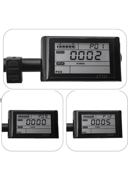 24V-60V SW900 6pin Ekran Su Geçirmez Konnektör Modifikasyon Parçası Elektrikli Bisiklet LCD Ekran Metre Elektrikli Scooter Için (Yurt Dışından) fırsatları