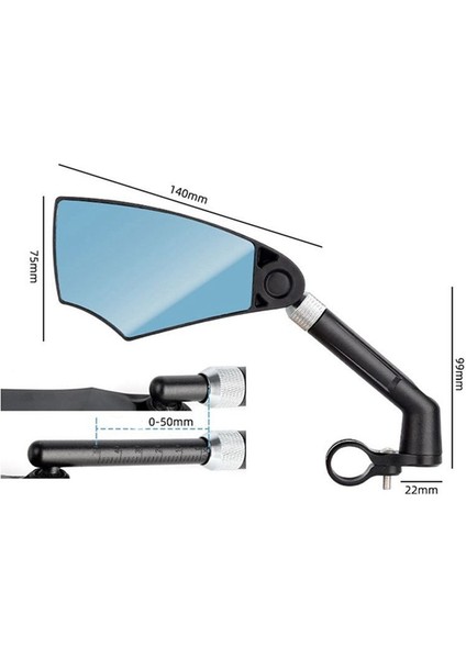 Zoyosports Bisiklet Parlama Önleyici Sol Dikiz Aynası (Yurt Dışından) fiyatları