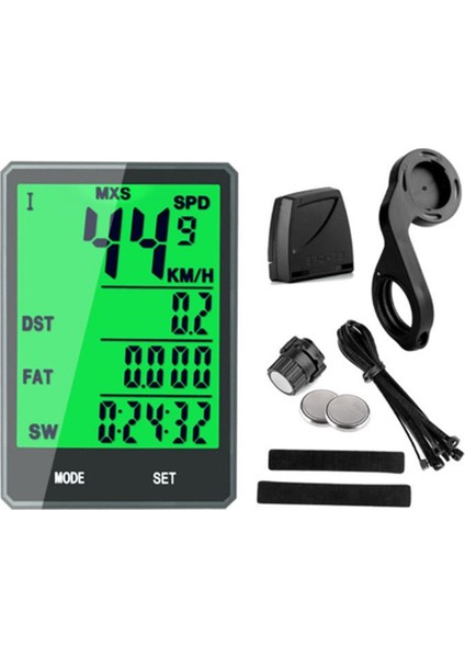 Büyük Ekranlı Bisiklet Bilgisayarı Kablosuz Bisiklet Bilgisayarı Hız Göstergesi (Yurt Dışından) fırsatları