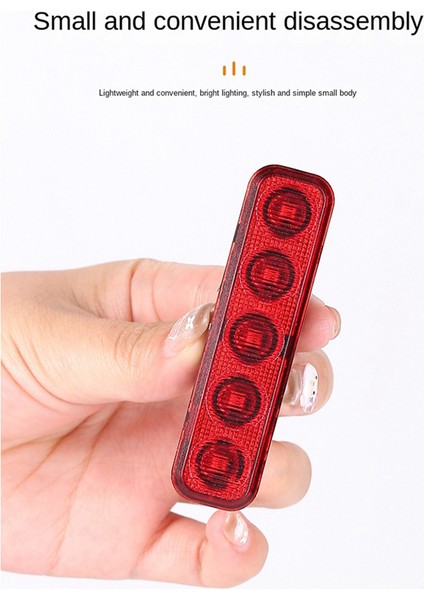 Bisiklet Arka Lambası LED Çok Modlu Şarjlı Dağ Bisikleti Yüksek Parlaklıklı Arka Lambası Bisiklet Ekipmanları (Yurt Dışından) fırsatları