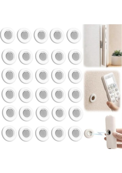30 Adet Manyetik Uzaktan Kumanda Tutucu, Uzaktan Kumanda Düzenleyici, Güçlü Yapışkanlı Tv Uzaktan Kumanda Şarj Tutucu (Yurt Dışından) fiyatları