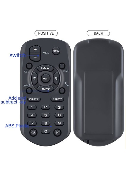 Jvc Dvd/cd/usb Alıcısı Için RM-RK258 Uzaktan Kumanda KW-M450BT (Yurt Dışından) modelleri