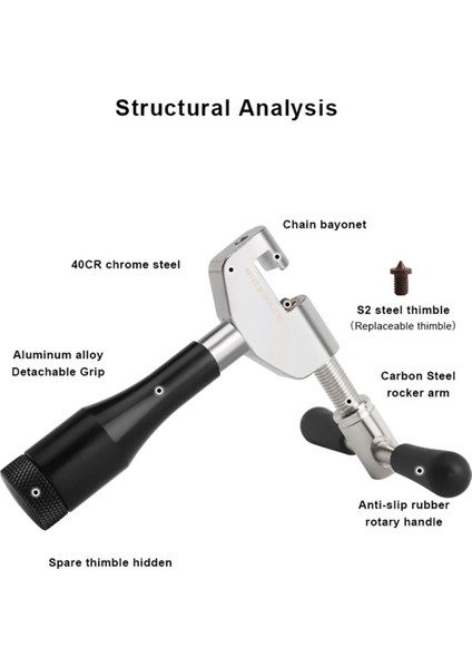 Riderace Bisiklet Zinciri Pimi Sökücü Bisiklet Bağlantısı Kırıcı Onarım Aleti (Yurt Dışından) indirimleri