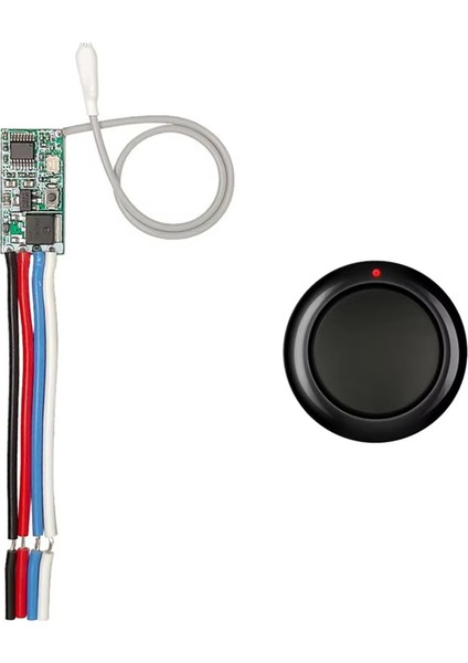 433MHZ Rf Uzaktan Kumanda Anahtarı, Dc 3.6V-24V Cihazlar Için Kablosuz Mini Röle Siyah (Yurt Dışından)