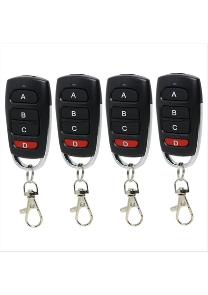 4'lü Evrensel Garaj Kapısı Uzaktan Kumandası Paketi, 433 Mhz (Yurt Dışından)